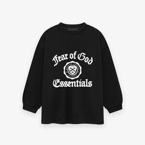 ESSENTIALS Long-sleeved T-shirt with Sanskrit emblem